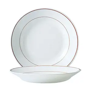Teller tief 22,5cm Restaurant Bordeaux Weiss 