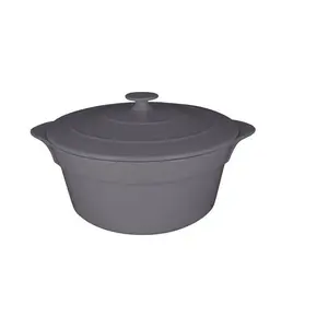 Cocotte rund m.D. 0,216ltr. Fusion Chefs Fusion grau RAK