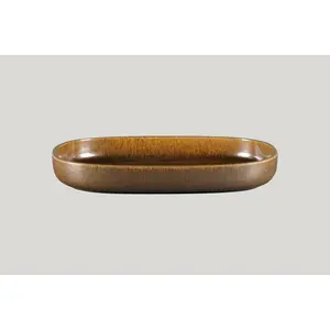 Platte oval tief 33,2x23,2x4,5cm 195cl Rakstone Ease rust RAK