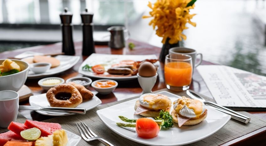 Gastronomie-Frühstücksteller