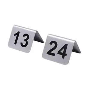 Tischnummer 13-24 Edelstahl Contacto