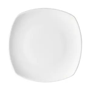 Teller flach 32cm coup viereckig Options weiss Bauscher