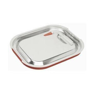 Deckel für GN-Behälter GN 1/2 Edelstahl mit Gummidichtung Cookmax black