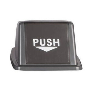 Deckel mit"PUSH" Klappe grau zu Wertstoffsammler 861083 / 861084 Cookmax black