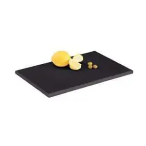 Schneidbrett schwarz PE 500 ohne Saftrille Maße:38x25x1,2cm 