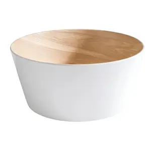 Schale Frida Holzoptik/weiss Ø 22 cm H: 10,5 cm Assheuer & Pott