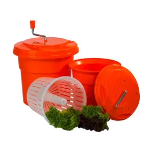 Salatschleuder 12 Liter manuell Orange Ø 32x43,5cm Cookmax