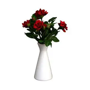 Vase X 18 cm weiss Porzellan Stck. 