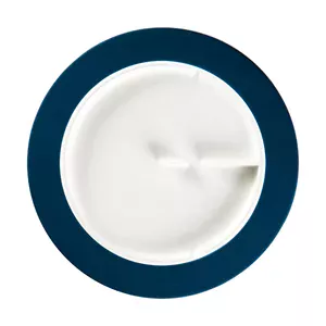 Teller Ø28cm m. Rand Fahne blau Ivoris Sensate RAK