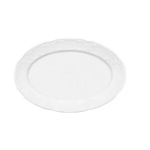 Platte oval 32cm Fahne          5712/32 Mozart weiss                    - MU - Bauscher