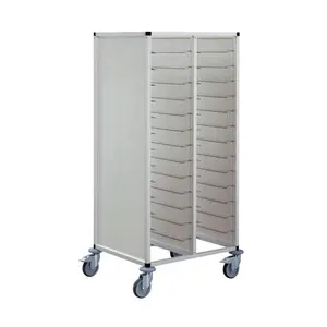 Tablettwagen für 26xGN 1/1 820x687x1635mm Cookmax black