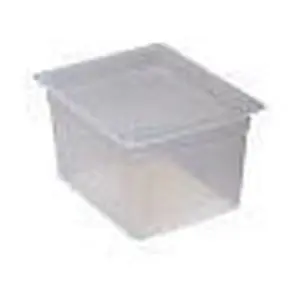 Frischhaltebox GN 1/2-200 mm PP transparent 32,5x26,5x20cm Cookmax black