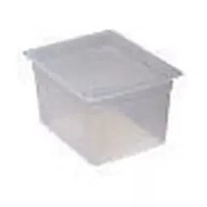 Frischhaltebox GN 1/2-200 mm PP transparent 32,5x26,5x20cm Cookmax black