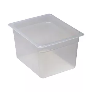 Frischhaltebox GN 1/2-200 mm PP transparent 32,5x26,5x20cm Cookmax black