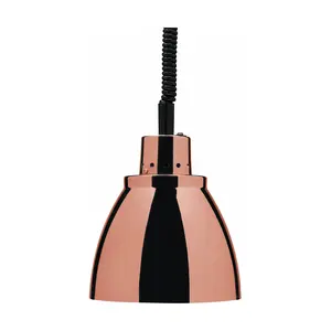 Wärmestrahler Ø 225 mm Kupfer Weisslicht Cookmax black