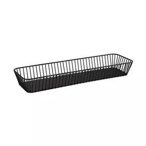 Korb GN 2/4 53 x 16,2 x 7,5 cm Urban Metall schwarz Assheuer & Pott
