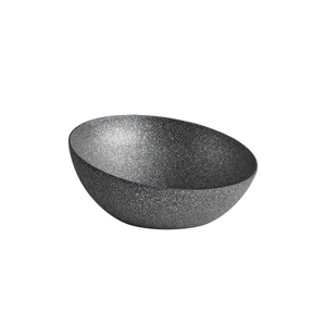 Schale FROSTFIRE Ø 26,5 cm, H: 7 / 12 cm schwarz/silber Assheuer & Pott