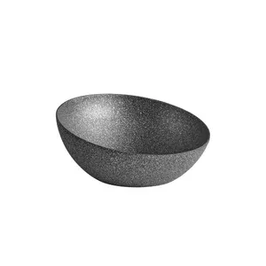 Schale FROSTFIRE Ø 26,5 cm, H: 7 / 12 cm schwarz/silber Assheuer & Pott