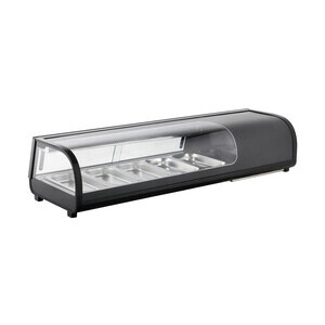 Sushivitrine 5 x GN 1/3 1350 x 420 x 265 mm Cookmax black