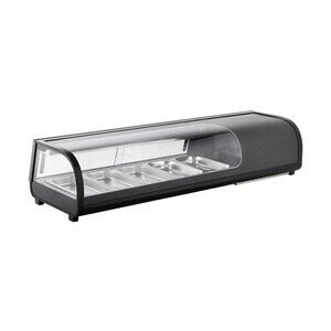 Sushivitrine 5 x GN 1/3 1350 x 420 x 265 mm Cookmax black