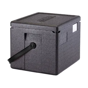 Wärmebox Top-Lader GN 1/2 H.200 mm mit schwarzem Henkel Cookmax silver