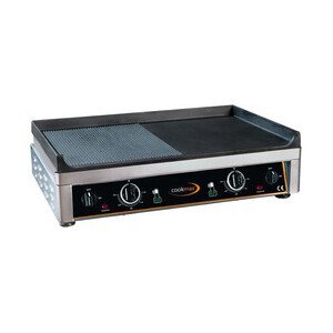 Elektro-Grillplatte œ glatt+ œ gerillt 
72,0 x 52,0 x 21,0 230 V / 2,5+2,5 kW Cookmax orange