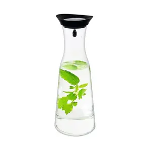 Glaskaraffe mit Silikondeckel Contacto