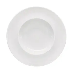 Teller tief 28 cm rund Fahne Enjoy weiss Bauscher