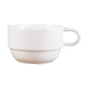Obertasse stapelbar 18cl Milano uni Lubiana Porzellan