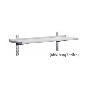 1 Wandbord mit Wandkonsolen 30 mm Aufkantung 2000 x 300  mm Cookmax orange