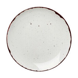 Teller flach Ø25,7cm Granja weiß-braun 