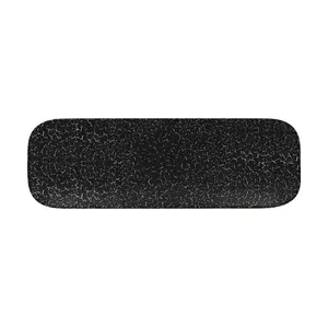 Platte rechteckig 33x11cm Fusion Impala schwarz/weiss RAK