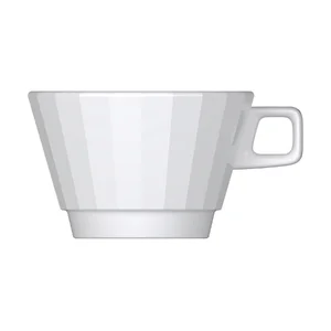 Obertasse konisch 0,35l Edge weiß Bauscher