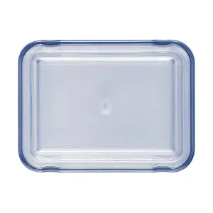 Deckel transparent-blau hoch 121x91 Kunststoff-Deckel Bauscher