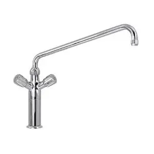 Mischbatterie mit Schwenkhahn und extra langer Säule Cookmax silver