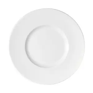 Teller flach 32cm breite Fahne Maitre weiss                    - MU - Bauscher