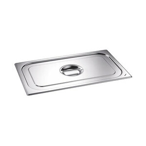 Deckel GN 2/4, Edelstahl ohne Löffelauss 530 x 162 Cookmax black