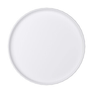 Teller flach rund 28cm Edge weiß Bauscher
