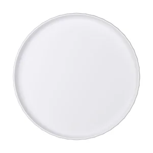 Teller flach rund 28cm Edge weiß Bauscher