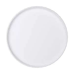 Teller flach rund 28cm Edge weiß Bauscher