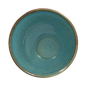 Schale asymmetrisch 22x9cm Fusion Twirl lagoon blau RAK