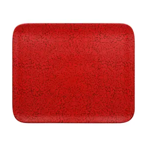 Platte rechteckig 33x27cm Fusion Ruby rot/schwarz RAK