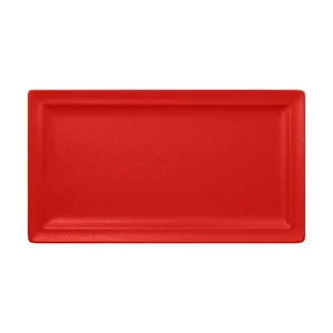 Teller recht. 38x21cm Fusion Neofusion rot RAK