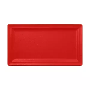 Teller recht. 38x21cm Fusion Neofusion rot RAK