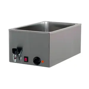 Elektro-Bainmarie 1x GN1/1,  H 15cm, mit 230V / 1,0kW Cookmax black