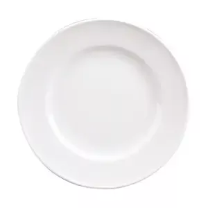 Teller flach Fahne B 21 cm Form 98 weiss Schönwald
