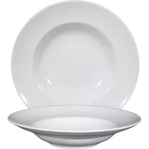 Pastateller 26cm Uni Saturnia Porzellan weiss 