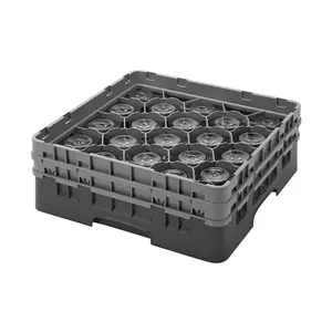 Gläserkorb 20 Fächer + 5 Extender Glas max. Ø 9,84 cm Cookmax black