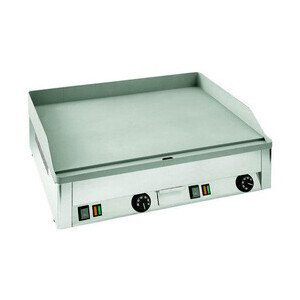 Griddle-Bratplatte Elektro GN 2/1  kplt. glatt 6 KW 400V Cookmax black