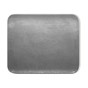 Platte rechteckig 33x27cm Fusion Shale grau karbon RAK